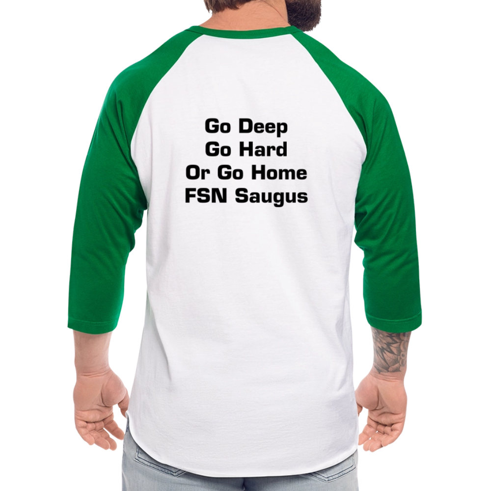 Baseball T-Shirt - white/kelly green